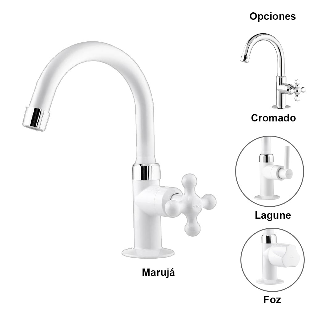 Grifo para Lavamanos Pico Alto Móvil