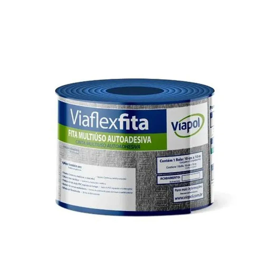 Membrana Asfaltica Autoadesiva Color Alumínio Viaflex Fita