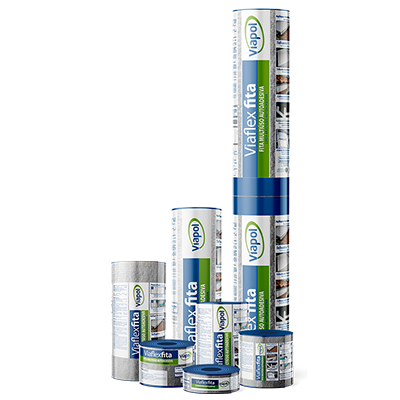 Membrana Asfaltica Autoadesiva Color Alumínio Viaflex Fita